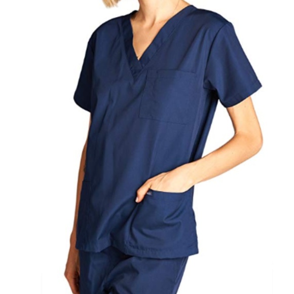Dagacci,  Scrub Set Medical Uniform, Navy - Picture 4 of 8